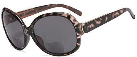 Eyekepper Bifocal Sonnenbrille Frauen Sun Leser +3.00 Strength Lesen Übergröße (Schildkröte)