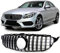 Sport Kühlergrill Schwarz Chrom für Mercedes C Klasse W205 S205 13-18