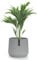 Fox&Fern Übertopf S mit 3D Riffelung - Blumentopf inkl. Wasserabfluss - Blumentopf hoch 18cm - Übertöpfe für Zimmerpflanzen - Blumentopf 21cm Durchmesser - Moderne Pflanzentöpfe - Blumentopf grau
