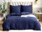 Amolavet Sommer Bettwäsche 200x200 Blau 3teilig Set aus Gebürstetem Mikrofaser Sommerbettwäsche Blau 200x200 Mit Reißverschluss für Doppelbett Bettbezug 200x200cm + 2 Kissenbezüg 80x80cm