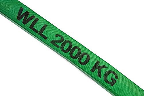 Dolezych Doppelmantel-Rundschlinge 2000 kg Tragfähigkeit, 1 m Nutzlänge - Grün