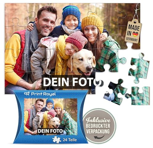 Foto-Puzzle 24-1000 Teile in inkl. hochwertiger Verpackung - mit eigenem Foto Bedrucken - Puzzle selber gestalten - Herzpuzzle 63 Teile in Kartonverpackung