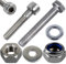 Stahlia 10 Zylinderkopfschrauben 10 Unterlegscheiben & 10 Muttern Set M10 x 40 mm Edelstahl Vollgewinde (30 Teile) DIN 912|125|985 Maschinenschrauben Innensechskant