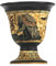 Pythagoras Tasse der Gerechtigkeit, Pythagoräische Messe, antiker griechischer Gott, Zeus, handbemalt, Keramik, nutzbar
