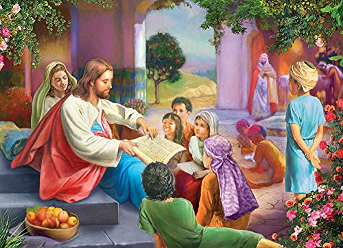 Vermont Christmas Company Jesus mit Kindern Puzzle 1000 Teile