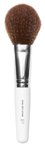 e.l.f. Multi-Use Face Brush, Versatile Makeup Brush For Applying Foundation, Bronzer & Blush, Use With Powder, Cream & Liquid, Vegan & Cruelty-Free