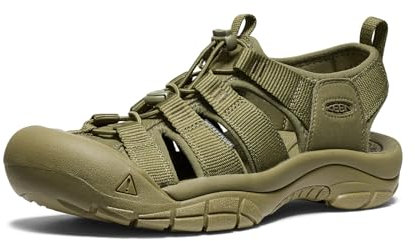 KEEN Utility Herren Newport H2 Closed Toe Water Sandalen, Einfarbig/Olivgrün, 46 EU