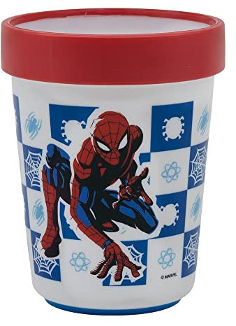 Stor GOBELET PREMIUM BICOLORE ANTIDÉRAPANT 260 ML | SPIDERMAN ARACHNID GRID