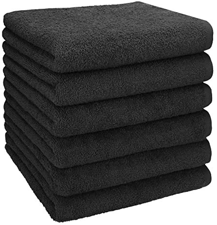 Betz Berlin 6er Pack Handtücher Set Handtuch Größe 50x100 cm 100% Baumwolle Graphit - Berlin