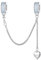 Opal Sicherheit Kette Charms mit 2 Gummi Abstandshalter Stopper Charms 925 Sterling Silber Liebe Herz Perlen passen Pandora Charms Armband für Frauen