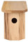 MAZUR Vogelfutterhaus aus Erlenholz | 12.5x17x22cm | Nistkasten | Vogelfutterspender | Vogelfutterstation | Vogelhaus | Vogelhäuschen | Wetterfest | Kleinvögel, Gartenvögel, Singvögel, Wildvögel