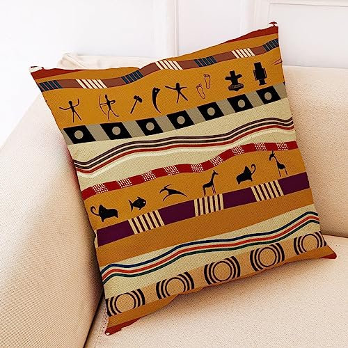1 Kopfkissenbezug 45x45cm, Zierkissenbezüge Mehrfarbig Volksbrauch Flanell Kissenbezüge Deko Wohnzimmer Schlafzimmer