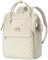 KROSER Mochila para laptop de 17 pulgadas, elegante mochila repelente al agua, mochila informal universitaria con puerto USB, bolsa de trabajo para hombres y mujeres, color beige (acolchada), Beige,