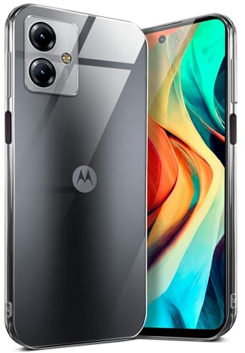 moex für Motorola Moto G14 Hülle Durchsichtig, Silikon Handyhülle Transparent, Clear Case Ultra Slim, Backcover Schutzhülle Dünn, Silikonhülle Minimalistisch, Aero Case, Klar
