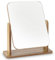 Jutyum Standspiegel Klein Stehend Holz Tischspiegel 25 X 22CM Freistehend Kosmetik Spiegel FÜR Schminktisch, Schreibtisch, Schlafzimmer, Badezimmer Abnehmbar Einfachen
