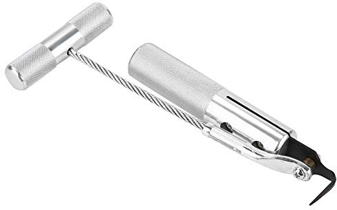 Lwuey Windshield Removal Tool, Car Windscreen Glass Cutting Tools Aluminium Alloy Cars Window Glass Remover with Tempered Steel Blade Classic Windscreens Auto Clip Fastener Pry Kit Hand Cutter Puller