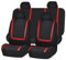 LICOME Autositzbezüge Sets für VW Golf 8 | Golf GTE/Golf GTI/Golf GTD/Golf Clubsport, Komplettset Autositzschoner, Auto-Schonbezüge für die Vordersitze Rückbank, Bequem Innenraum Zubehör,F Red