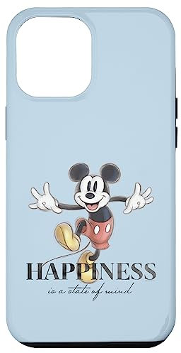 iPhone 12 Pro Max Disney 100 Anniversary Mickey Mouse D100 Quote Happiness Case