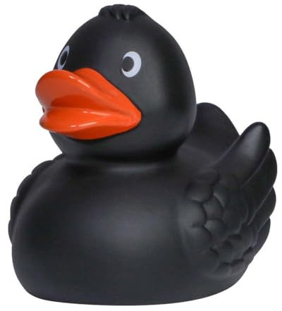 schwarz ? Quietscheente, schwarz - Hobbyente - Quietscheente - Badeente - ca. 8 cm gross