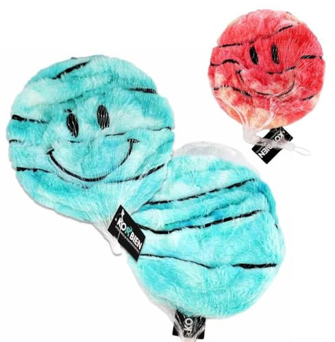 BEMIRO 2 Stück Plüsch Basketball Deko mit Smiley für Kinder und Erwachsene zum Spielen