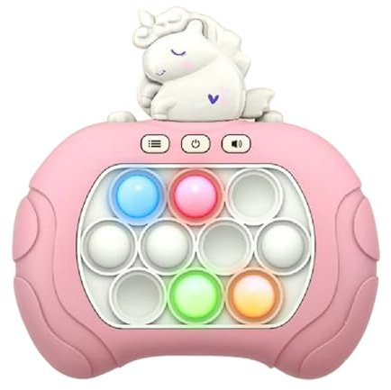 Pop it Elektronisches Spiel,Quick Push Bubble Game,Quick Push Pop-Spielkonsole,Puzzle-Spielmaschine,Quick Push Pop Game Fast Push Bubble Game Console Pop Game für Jungen & Mädchen & Teenager