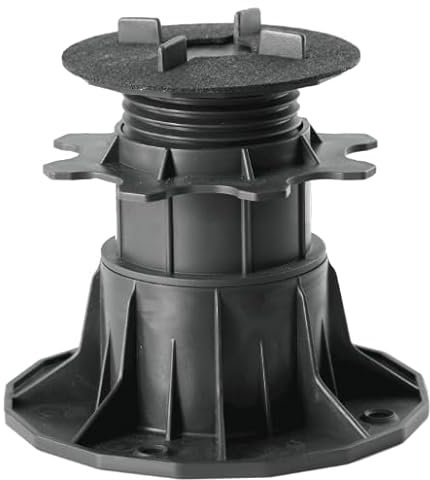 Justierbare Plattenlager Stelzlager für Terrassen-Platten - Höhenverstellbare Stellfüße für Keramik, Stein, Beton und Fliesen - 48 Stück, 65-140 mm