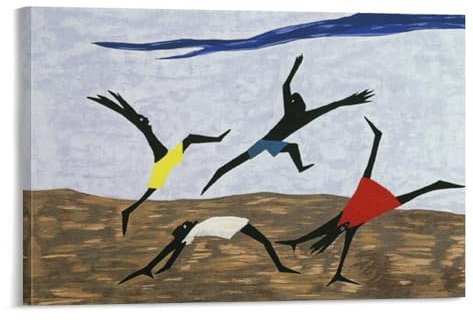 QINGYUAN Jacob Lawrence Harriet Tubman-Serie, Poster, Leinwand, Wandkunst, Bild, Druck, moderne Familienschlafzimmer-Dekoration, Poster, 50 x 75 cm