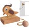Woodpecker Doorbell,Bird Door Bell Chime,Wooden Woodpecker Door Knocker,Toy Doorbell,Doorbell Wired,Interesting Little Pendant for the Doorway,Suitable for Bedroom Doors,Shop Doors,Home Entrances.