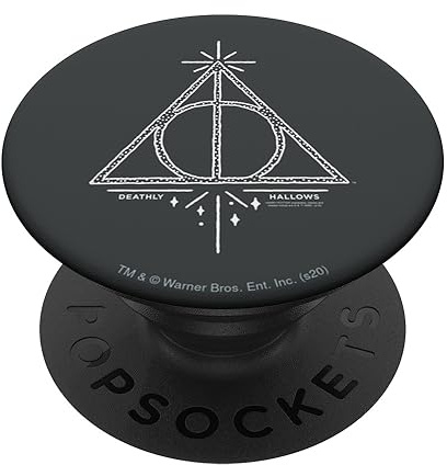 Harry Potter Deathly Hallows Line Art PopSockets Adhesive PopGrip