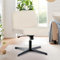 WOLMICS Bürostuhl ohne Armlehnen, Schreibtischstuhl Ohne Rollen, Lesesessel Mit Breiterem Kissen,Wippfunktion, Höhenverstellbar, 360° Criss Cross Chair