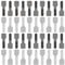 40pcs Adhesive Cable Ties, Hook and Loop Cable Clips Straps Multi-Functional Cord Organizer for Home Office Appliances Cord Wrap Desk Wire Fastener Keeper Management (Gray White)