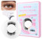 CALAILIS Magnetische Wimpern 1 Paar Magnet Wimpern Mit Zange Magnetic Lashes Natürlicher Look Wimpern Magnetisch Kein Kleber Erforderlich Einfach Zu Tragen Und Zu Entfernen (MAL4)