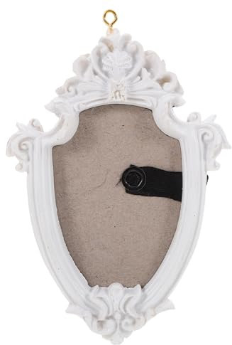 HYTROVE Cornice Fotografica Natalizia Decorazione Vintage Forma Di Albero Di Natale Porta Foto Appendibile Per Festività e Decorazioni Per La Casa Bianco Compatte