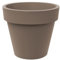 Tera - Macetero Grande de Resina estándar One, para Exterior e Interior, técnica rotacional, macetas para Plantas y árboles, Resistente a los Rayos UV, Resistente a Las heladas, (Cappuccino, 60 cm)