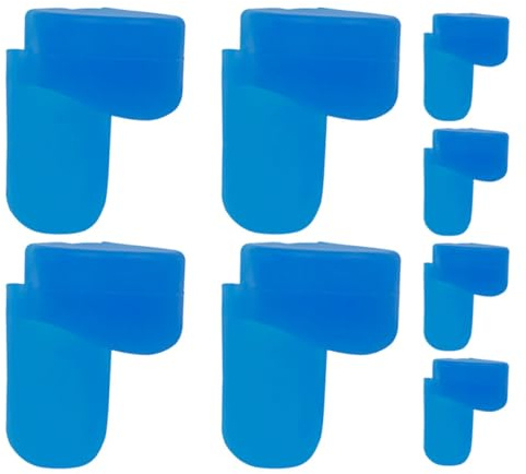 ERINGOGO Fingerauflagen und Halt Klarinetten 8 Stück aus Blauem Silikon mit Weicher Daumenstütze für Komfortables Spielen für Musiker und Lernende