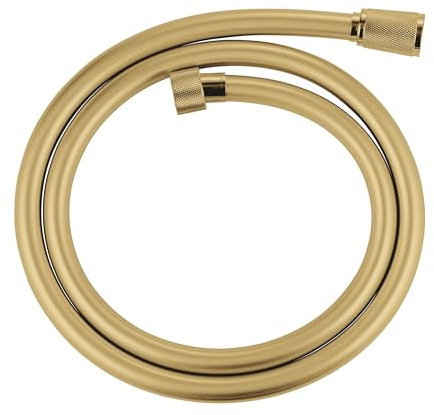 GROHE Silverflex, knickfester Duschschlauch, goldfarben, 1,25m (robuster Brauseschlauch, druckbeständig, universaler Anschluss, keine Dichtungsringe notwendig), gold, 28362GL1