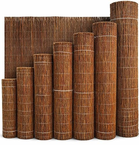 Weidenmatte 90x300 cm - Natürlicher Sichtschutz aus Weide für Garten, Balkon & Terrasse, Wetterfest & Stabil Gebunden, Wind- & Sonnenschutz