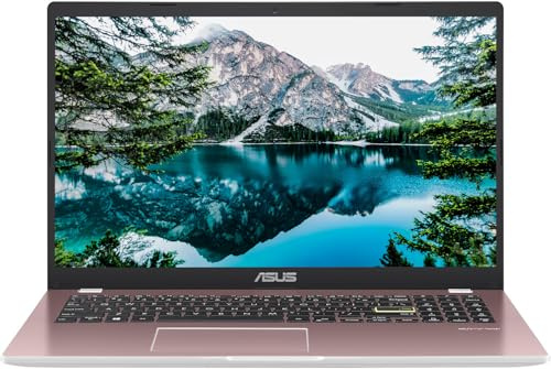ASUS - 15.5 Full HD Lightweight Laptop, Windows 11 Home Operating System, Intel Celeron Processor up to 2.76GHz, 4GB LPDDR4, 128GB SSD, Backlit Keyboard, Pastel Pink