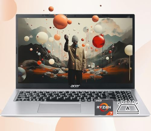 acer Aspire 3 Premium Laptop with Backlit Keyboard | AMD Ryzen 7 7730U CPU | 15.6 FHD IPS Display | 64GB RAM | 2TB PCIe SSD | Wi-Fi 6 | Sleek & Portable | Type-C | Windows 11 Pro