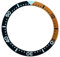 XTINKOPW 1 Stück 38 mm Uhrenlünette, Flacher Aluminiumblechring, Uhreneinsätze mit Aufkleber, Ersatzzubehör 31,5 mm - 38 mm for SKX-Teile(Pcak 7)