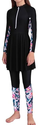 Happy Cherry Swimming Costume Muslim Girls Modest Burkini Swimwear