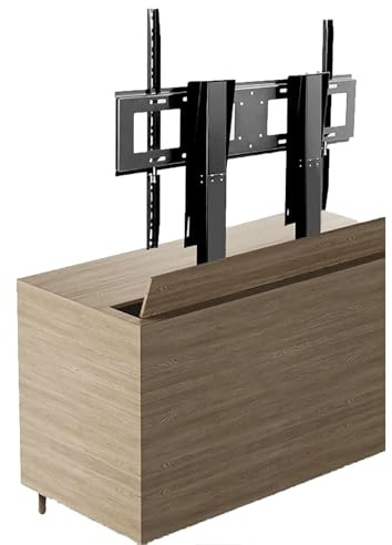 Electric Tv Lift, Motorised Tv Bracket Stand, Motorised Tv Bracket With Remote And Memory Manual Control, Dual Motor Lift Stroke 150Cm, For 55 To 100 Tvs Up To 130Kg