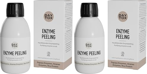 DAYTOX Enzympeeling Pulver für das Gesicht 35g - Vegan, Ohne Silikone, Made in Germany, DAYTOX - Enzyme Peeling im Sparabo 10% (Packung mit 2)