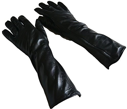 SGI Damen Luxus Lederhandschuhe Lang Leder Handschuhe echt Leder, NEU (XXL)