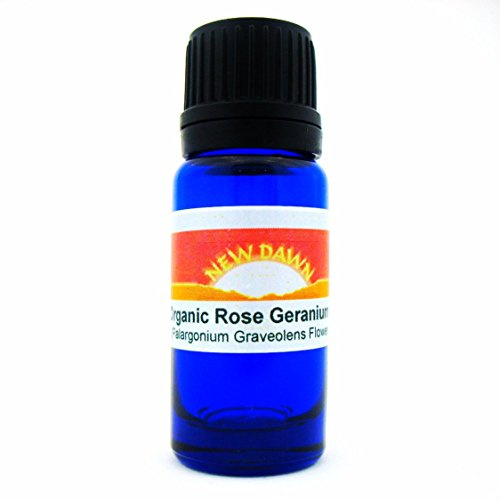 New Dawn 100% Certified Organic Rose Geranium Essential Oil (10ml)