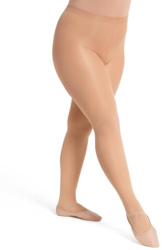 Capezio Damen Ultra Soft Transition Tight with Self-Knit Waistband Strumpfhose, Toasted Almond, S-M