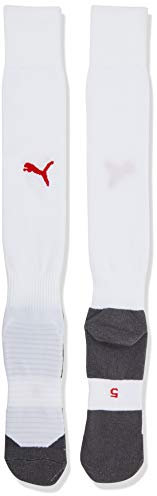 PUMA Herren Liga Socks Core Stutzen, Puma White-Puma Red, 39-42 Herstellergr e 3 EU