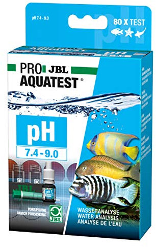 JBL Wassertest-Set, Für Teiche, Süß-/Meerwasser-Aquarien, ProAquaTest pH 7.4-9.0