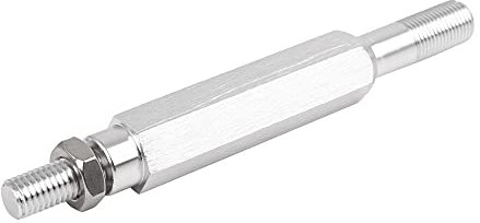 X AUTOHAUX Silver Tone Car Tow Hook Bar Bumper License Plate Mounting Screw