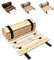 Floranica Percorso da Giardino Arrotolabile 30cm x 1 lm Naturale tagliabile Legno di larice Vialetto in Legno srotolabile